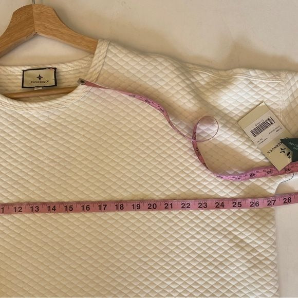 Tuckernuck || Reversible Ally Swing Sweatshirt Heathered Ivory M/L NWT