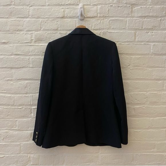 Vanessa Seward || Tuxedo Satin Lapel Blazer Black 38 6