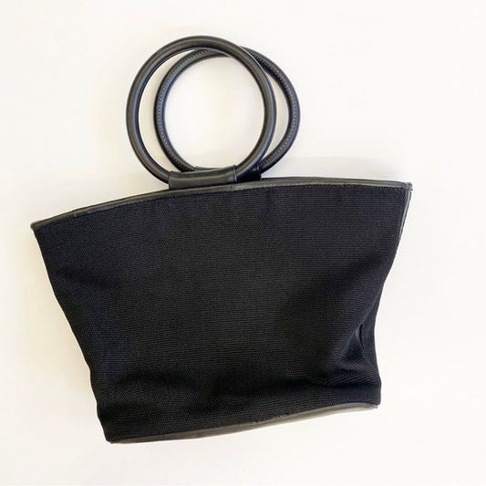 Nine West || Vintage Circle Handle Handbag Black