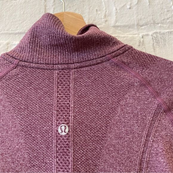 Lululemon || Swiftly Tech 1/2 Zip Heathered Plum Purple 10