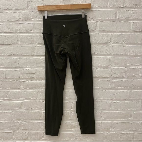 Lululemon || Align Pant 25" Nulu Dark Olive Green 4