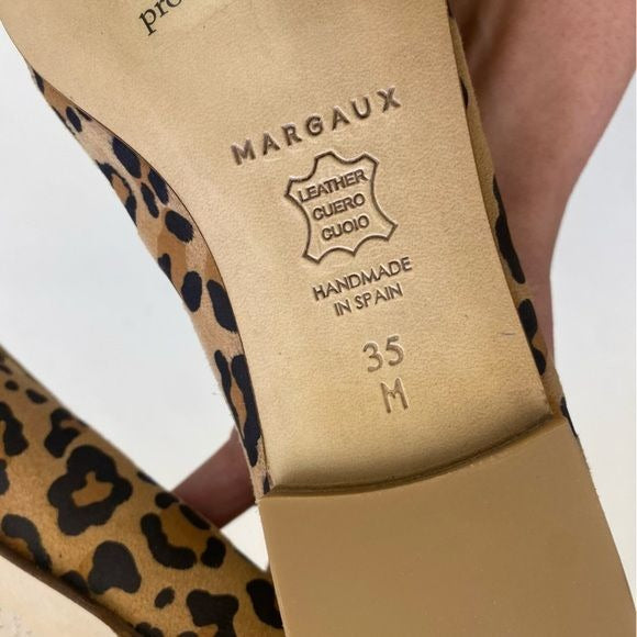 Margaux || The Demi Ballet Flat in Leopard Cheetah Animal Print Tan 35