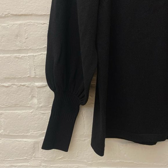 Apiece Apart || Dewi Turtleneck Puff Sleeve Sweater Black Small