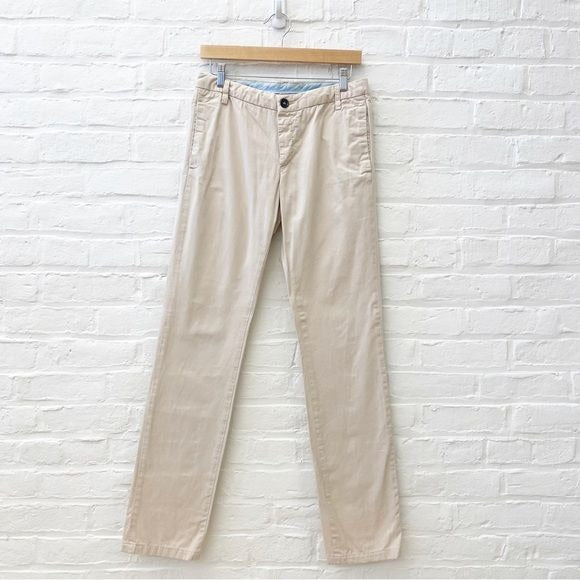 Acne || Gin Khaki Chino Pants Slacks in Kitt Tan 27