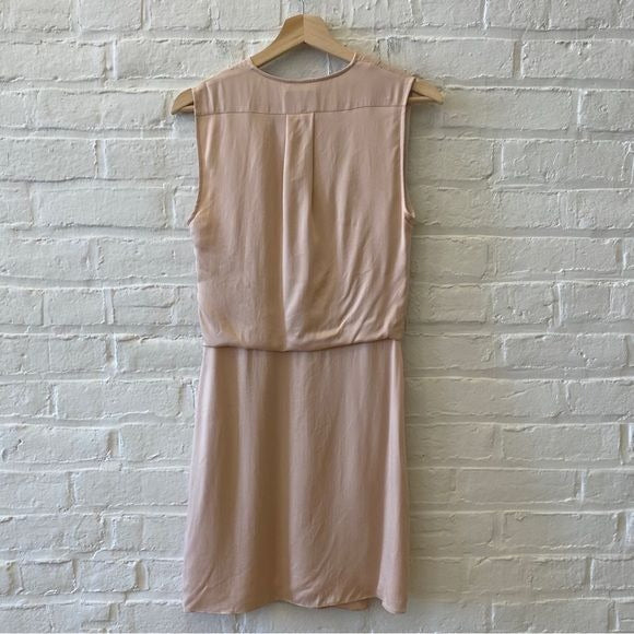 Rag & Bone || Victor Dress Silk Sleeveless Dusty Rose Pink XS