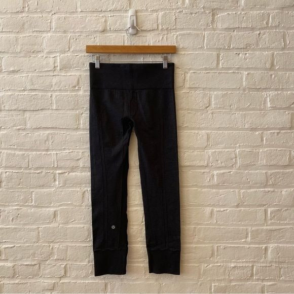 Lululemon || Ebb To Street Pant Heathered Black 6