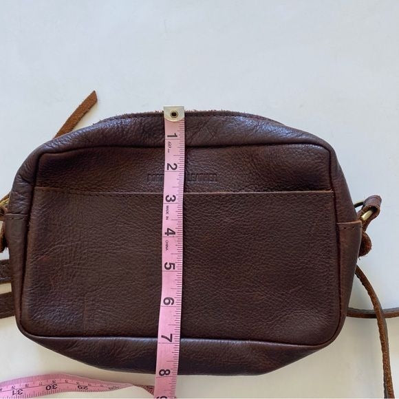 Portland Leather || Camera Bag Toaster Crossbody Purse in Coldbrew Dark Brown