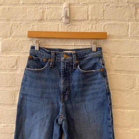 Madewell || Balloon Jeans Medium Wash Wide Mom Tapered 24