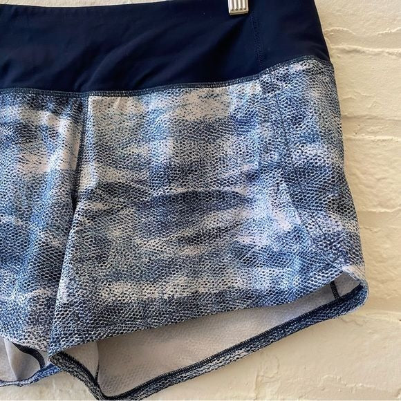 Lululemon || Run Times Short II 4" Mesh Scape Multi / True Navy 8