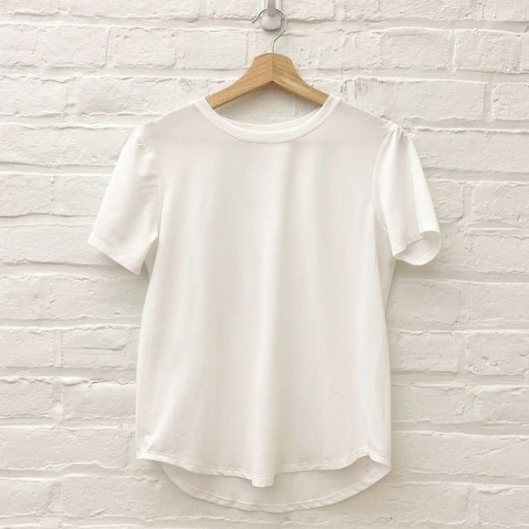 Lululemon || High-Neck Running and Training T-Shirt White 4?