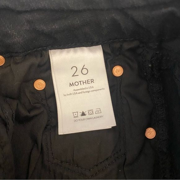 MOTHER || The Looker Jeans in Not Guilty Black 26