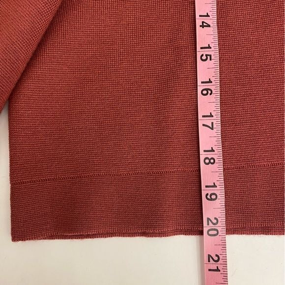 Sezane || Betty Cardigan in Rosewood Red Pink XL NWT