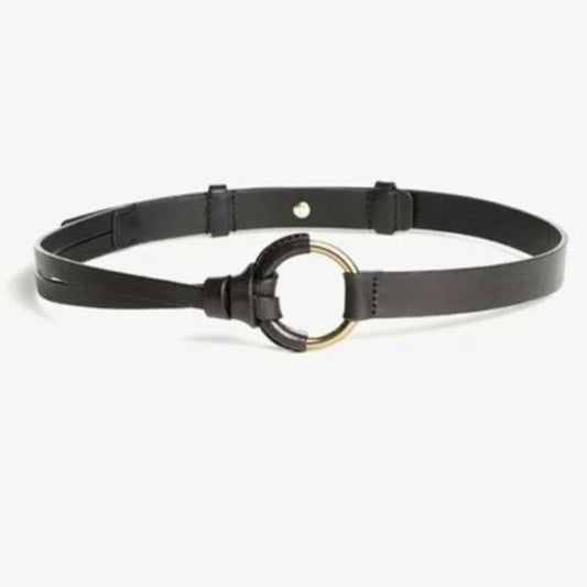 MM Lafleur || Ring Belt Black Leather XS / S