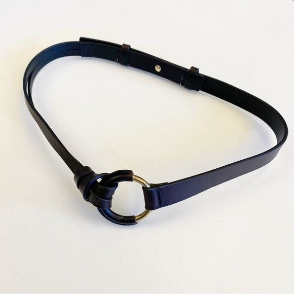 MM Lafleur || Ring Belt Black Leather XS / S