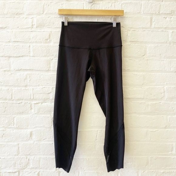 Lululemon || Wunder Under Crop II Special Edition Roll Down Scallop 23" Black