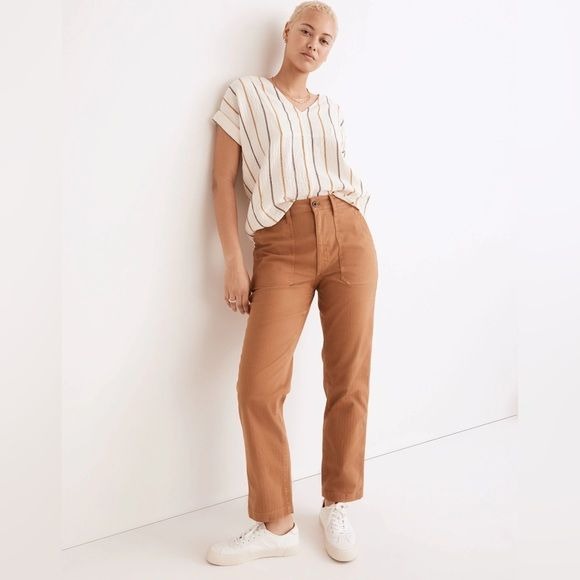 Madewell || The Curvy Perfect Vintage Straight Workwear Pants