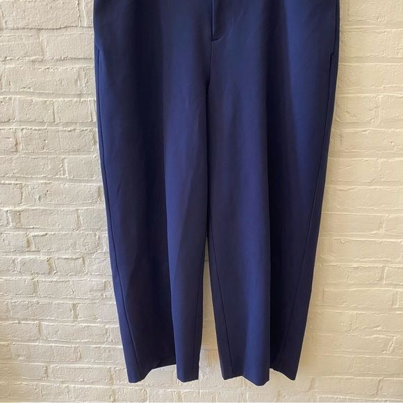 Eloquii || Straight Leg Doublecloth Pant Navy Blue 24 NWT