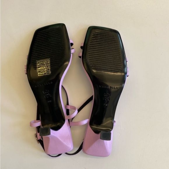 Marcella NYC || Linette Strappy Heeled Sandals Lilac Purple 36