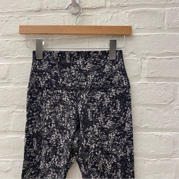 Lululemon || Align High-Rise Crop 21" Blossom Overlay Starlight Nulu Gray 4