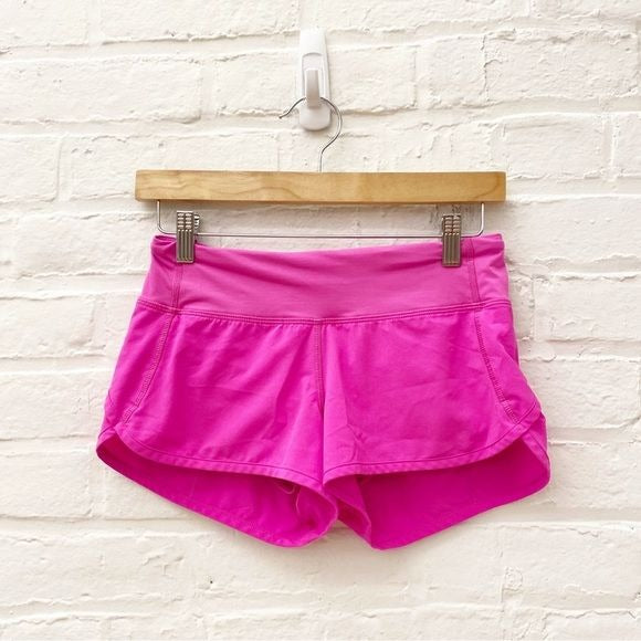 Lululemon || Speed Short *4-way Stretch 2.5" Pow Pink Hot Pink 2