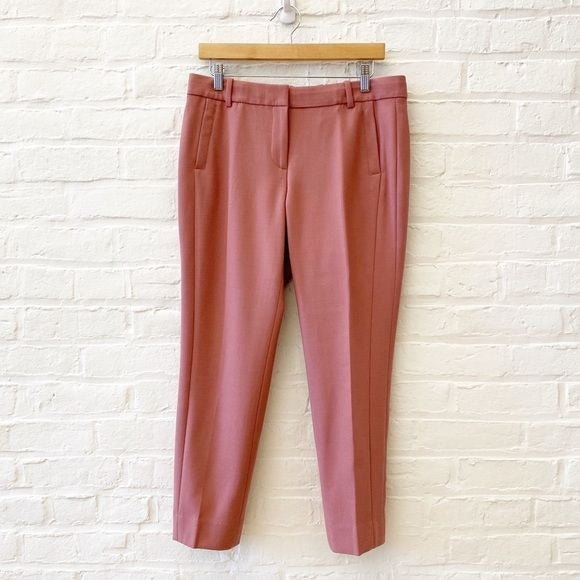 J. Crew ||  Maddie Wool Trousers Dusty Rose Pink 8