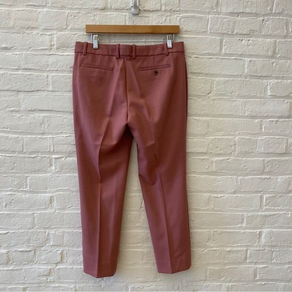 J. Crew ||  Maddie Wool Trousers Dusty Rose Pink 8