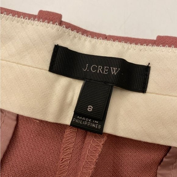 J. Crew ||  Maddie Wool Trousers Dusty Rose Pink 8