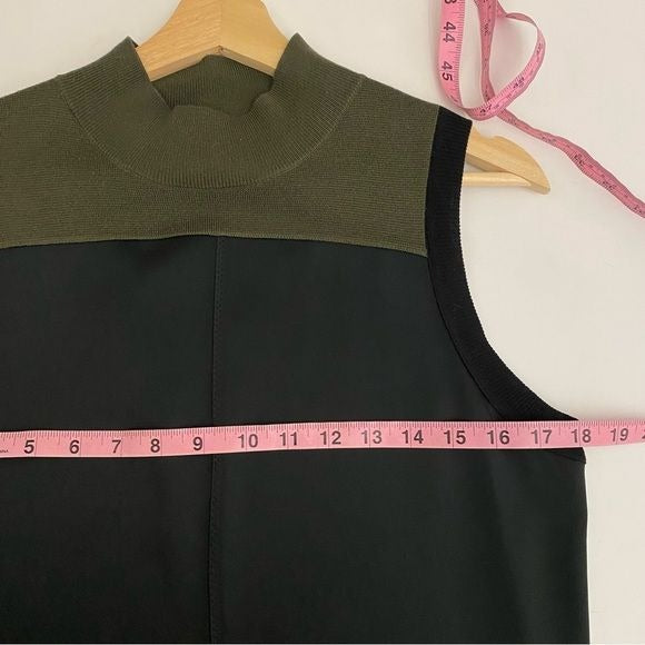 Rag & Bone || Vivienne Colorblock Shift Dress Black Green Medium