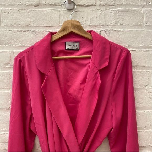 Runaway The Label || Blazer Wrap Mini Dress Hot Pink US 10