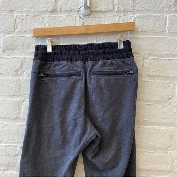 Lululemon || Happy Yin Year Sweatpants Joggers Heathered Black Gray Metal Logo 4