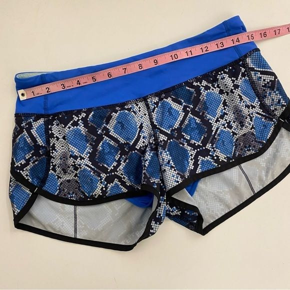 Lululemon || Speed Short Ziggy Snake Caspian Blue 6