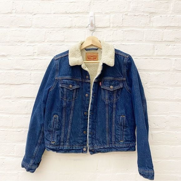 Levi’s || Original Sherpa Trucker Jacket Denim Blue Large