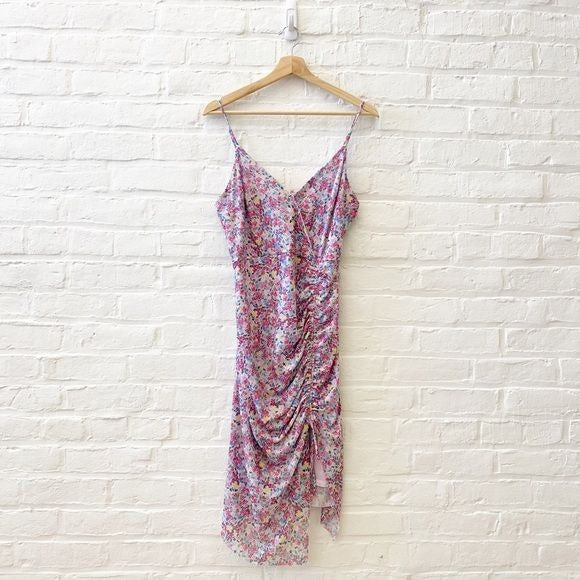 BCBGeneration || Floral Gathered Slip Dress Sundress 12