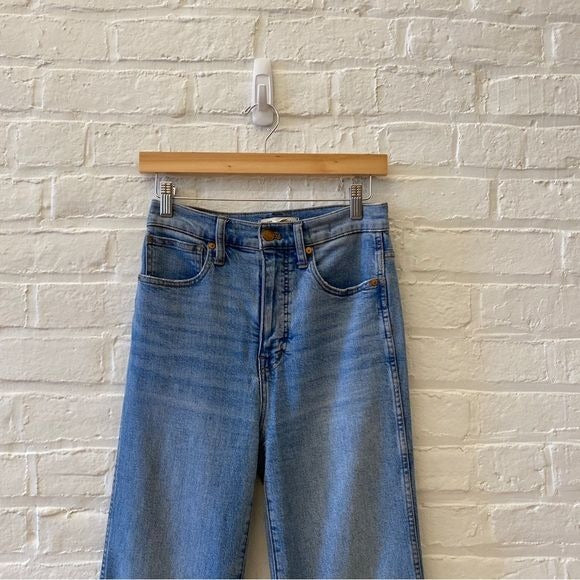 Madewell || High-Rise Flare Jeans in Caine Wash Denim Retro 70s Blue 24