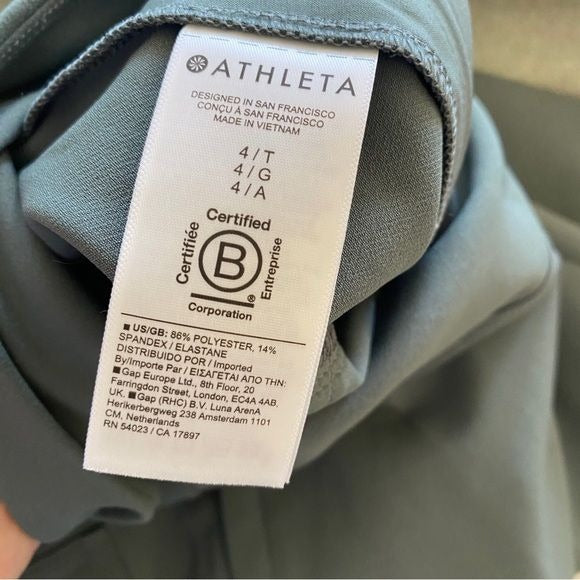 Athleta || Endless High Rise Pants in Bali Green 4T 4 Tall