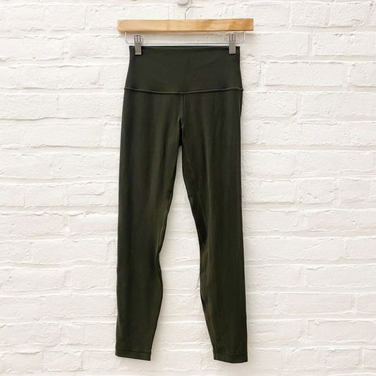 Lululemon || Align Pant 25" Nulu Dark Olive Green 4