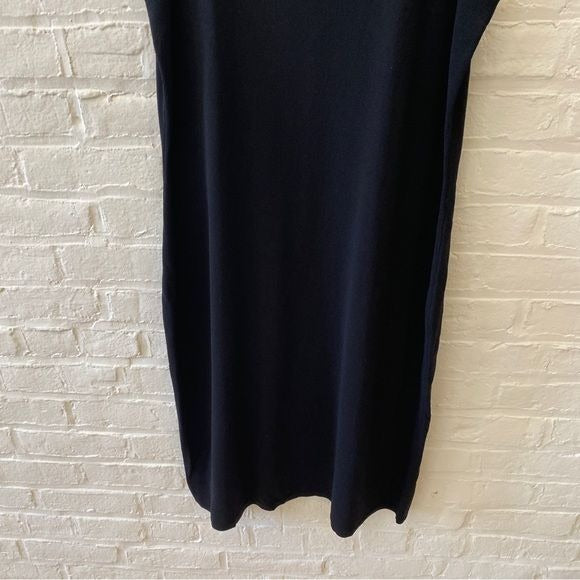 Universal Standard || Knitted Tank Dress Solid Basic Stretch Black NWT