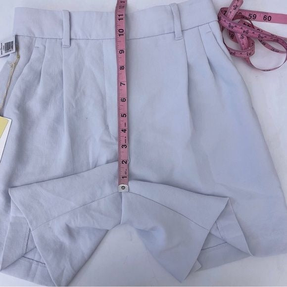 Aritzia || Wilfred Effortless 7” High Rise Pleated Trouser Shorts Gray 2 NWT