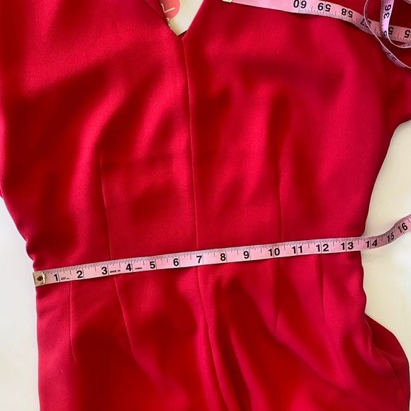 Boden || Romilly Belted Wide Leg Jumpsuit Red 6 Tall NWT