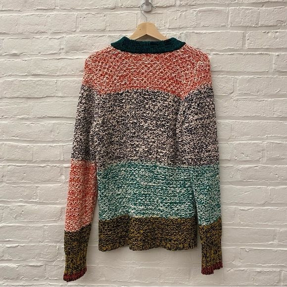 Anthropologie || Maeve Harmony Rainbow Knit Cardigan Large