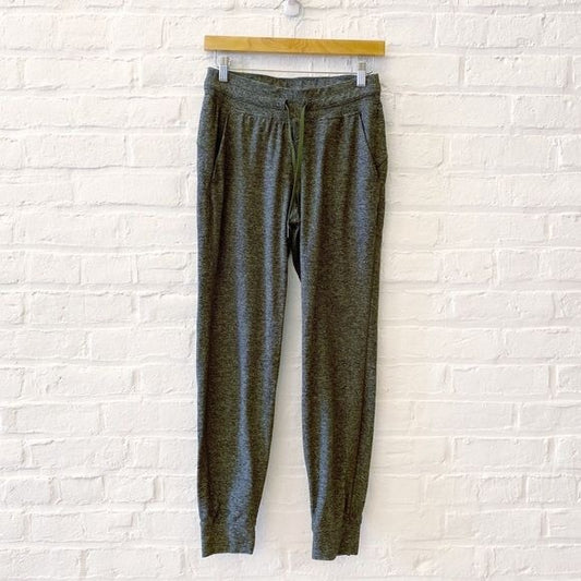 Lululemon || Ready To Rulu Pant 29" Heathered Utilitarian Black Joggers Green 6