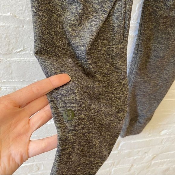 Lululemon || Ready To Rulu Pant 29" Heathered Utilitarian Black Joggers Green 6