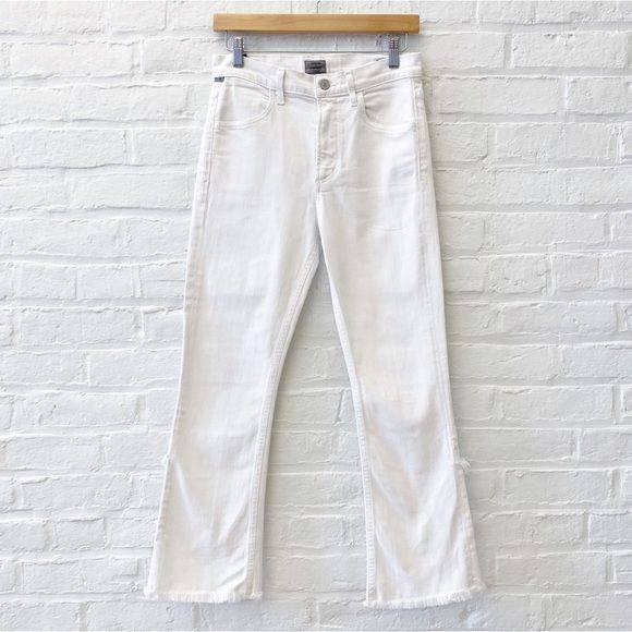 Citizens Of Humanity || Drew Fray Hem Cropped Jean White 27