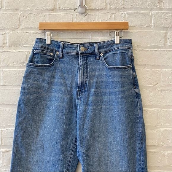 Madewell || The Curvy '90s Straight Jean Mid Wash Denim Blue 30