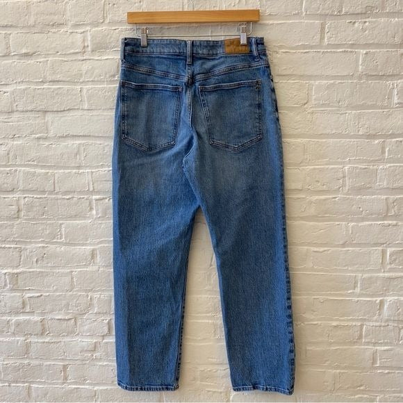 Madewell || The Curvy '90s Straight Jean Mid Wash Denim Blue 30