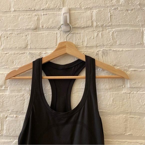 Lululemon || Swiftly Tech Racerback Tank Race Length Cropped Short Black 6