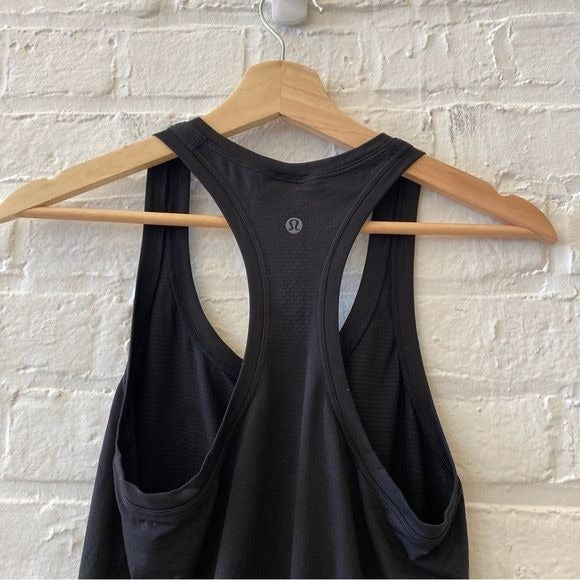 Lululemon || Swiftly Tech Racerback Tank Race Length Cropped Short Black 6