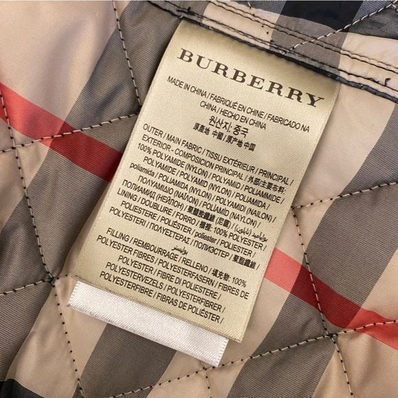 Burberry Brit || Kencott Quilted Snap Nova Check Jacket Black Medium