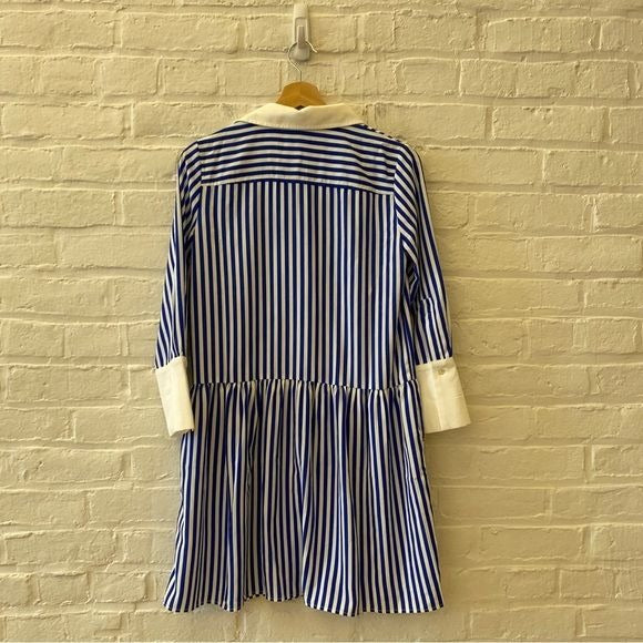 Tuckernuck || Hayes Drop Waist Dress Royal Cobalt Blue Stripe XXS