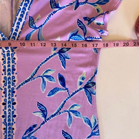 Lilly Pulitzer || Sophiletta Dress in Purple Iris Slathouse Jungle UPF 50 Medium